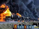 انهدام کاروان تانکرهای نفت داعش در سوریه