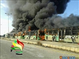 تروریست‎ها 5 اتوبوس را در مسیر فوعه و کفریا به آتش کشیدند