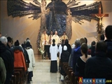  مسیحیان جمهوری آذربایجان در کلیسا گرد هم آمدند