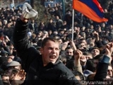 جلوگیری از برگزاری تجمع نیروهای مخالف در ایروان پایتخت ارمنستان