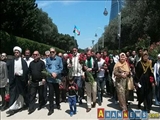 گرامیداشت روز جهانی قدس در خیابان شهدای باکو