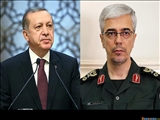 رئیس ستاد کل نیروهای مسلح ایران با رئیس جمهوری ترکیه دیدار کرد