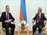 رایزنی لاوروف با رئیس جمهور و وزیر خارجه ارمنستان در باره مناقشه قره باغ