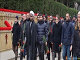 اعضاء حزب اسلام آذربایجان در 20 ژانویه مزار شهدا را زیارت کردند+ تصاویر
