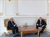 دیدار وزیر امور خارجه فرانسه با رییس جمهوری آذربایجان در باکو 