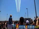پرواز نمایشی جنگنده های ترکیه بر فراز باکو