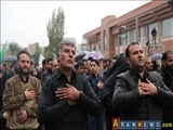 با وجود بارش شدید باران؛ اجتماع عظیم حسینیان اردبیل برگزار شد/حضور عزادارانی از جمهوری آذربایجان در اردبیل