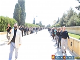برغم ممنوعیت ،عزاداری خیابانی « جمعیت دینی جمعه» در خیابان شهدای باکو/تصاویر