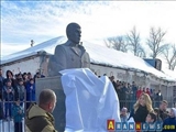 اعتراض آذری های گرجستان به نصب تندیس یک فرمانده نظامی جنگ قره باغ در منطقه ارمنی نشین «آخالکالاکی» 