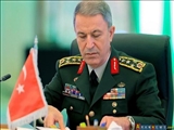 وزیر دفاع ترکیه:پنتاگون در اجرای نقشه راه منبج همکاری می کند