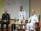حضور فرمانده نیروی دریایی جمهوری آذربایجان در منطقه یکم نیروی دریایی ارتش