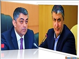 تاکید مقامات ایران و آذربایجان برتوسعه زیرساخت‌ها و ارتباطات ریلی دو کشور