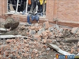 اصابت موشک به بیمارستان شهر گنجه جمهوری آذربایجان