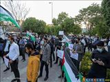 تجمع گروهی از مردم تبریز در حمایت از فلسطین/ تصاویر