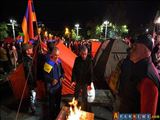 تظاهرات در ایروان در اعتراض به اعطای امتیازات پیرامون قره باغ