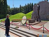 ادای احترام شمخانی به حیدرعلی اف و شهدای استقلال جمهوری آذربایجان