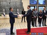 سفیر جمهوری آذربایجان در سرزمین های اشغالی استوارنامه اش را تقدیم کرد