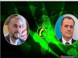 سومین دور رایزنی تلفنی وزیران خارجه ایران و جمهوری آذربایجان