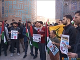 برگزاری تجمع مردمی محکومیت جنایات رژیم کودک کش صهیونیستی در اردبیل