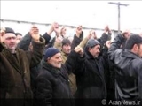 تجمع اعتراض آمیز ساکنان منطقه نارداران آذربایجان نسبت به تملک ارضی این روستا توسط سفیر سابق آمریکا