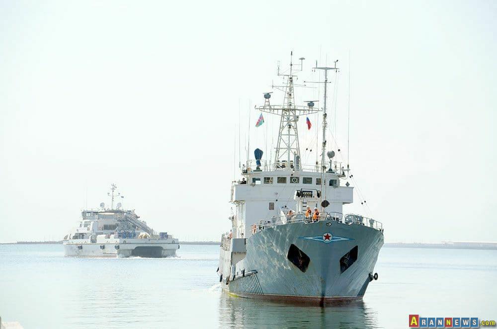 ورود کشتی‌های نظامی روسیه به آب‌های جمهوری آذربایجان
