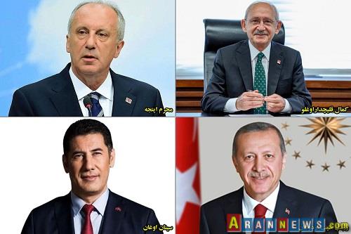 نامزدهای انتخابات ریاست جمهوری ترکیه مشخص شدند