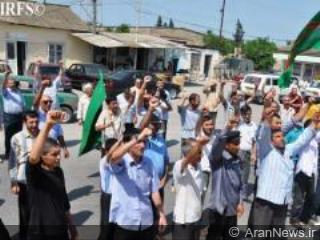 تظاهرات ضد صهیونیستی در نارداران آذربایجان