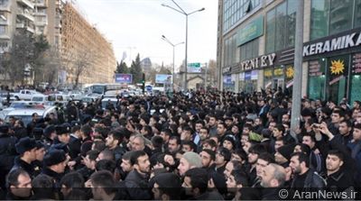 تجمع بزرگ مدافعان حجاب و عفاف در باکو