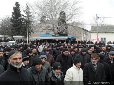 تظاهرات ساکنان نارداران در اعتراض به بی توجهی دولت باکو به مشکلات مردم 