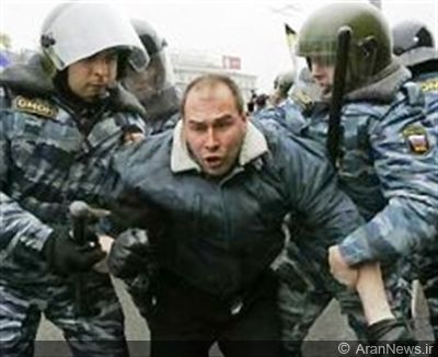 بازداشت ده ها معترض در شهرهای مسکو و سن پترزبورگ روسیه  