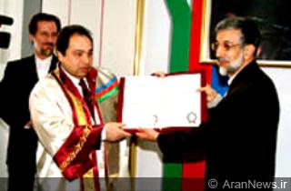 دكترای افتخاری دانشگاه دولتی باكو به ''حداد عادل'' اهدا شد