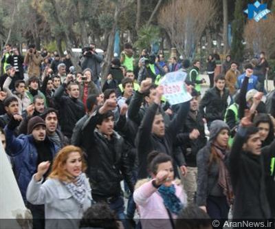 پلیس جمهوری آذربایجان نزدیک به 60 نفر از تجمع کنندگان را بازداشت کرده است